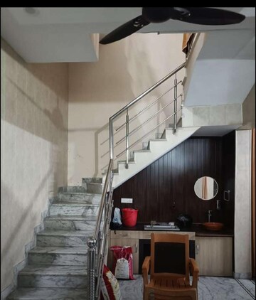 Staircase in 3 BHK Builder Floor at Engineers Enclave – for Rent
