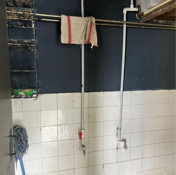 Bathroom in 1 BHK Apartment at K Raheja Gardens, Netaji Nagar – for Rent