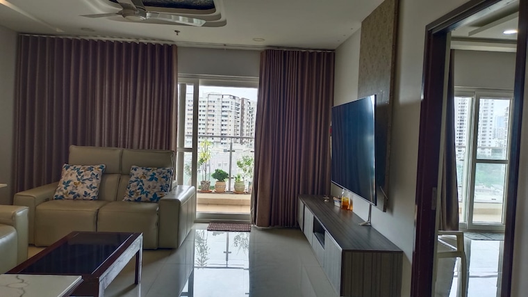 Living Room, poulomi-90 3 Bedroom 3250 Sq.Ft. Apartment In Kokapet Hyderabad 8893525