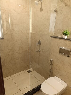 Bathroom in 3 BHK Builder Floor at NKV Golden Avenue, Sohna Sector 35 – for Sale