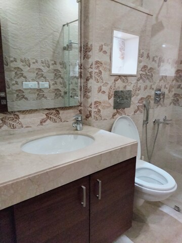 Bathroom in 3 BHK Apartment at Greater Kailash – for Rent
