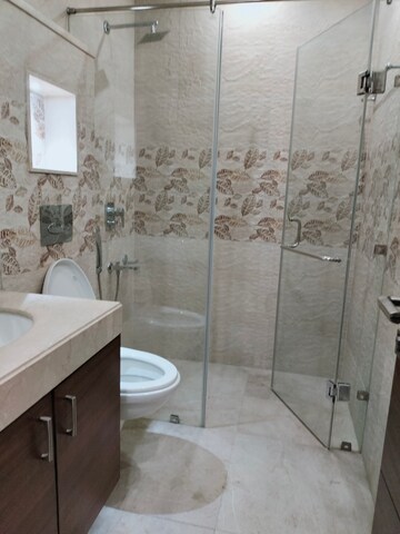 Bathroom in 3 BHK Apartment at Greater Kailash – for Rent