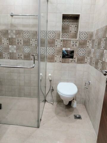 Bathroom in 3 BHK Apartment at Greater Kailash – for Rent