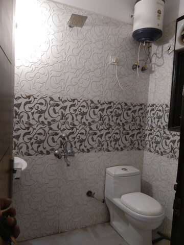 Bathroom in 4 BHK Builder Floor at Chattarpur – for Rent