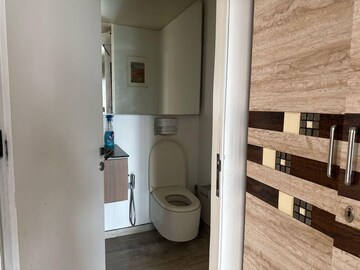 Bathroom in 3 BHK Apartment at Lodha World Crest, Worli – for Rent