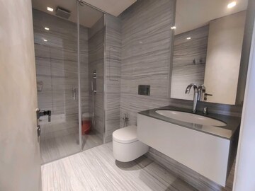 Bathroom in 4 BHK Apartment at Lodha The World Towers World One Tier 2, Worli – for Rent