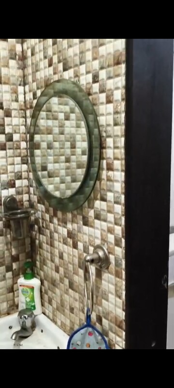Bathroom in 1 RK Apartment at Nagari Niwara CHS, Goregaon East – for Rent