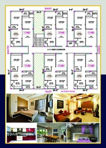 Floor Plan in 2 BHK Apartment at Tadepalli – for Sale