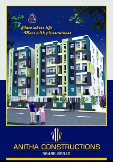 Floor Plan in 2 BHK Apartment at Tadepalli – for Sale