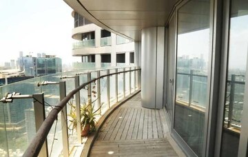 Balcony in 4 BHK Apartment at Lodha The World Towers World One Tier 2, Worli – for Rent