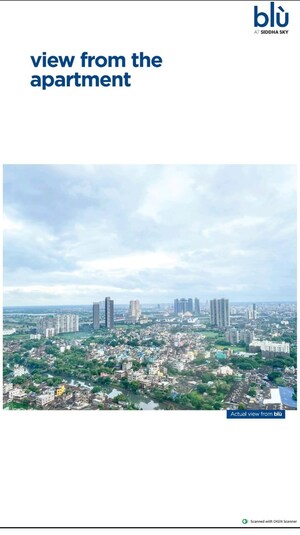 Master Bedroom in 4 BHK Apartment at Siddha Sky, Tangra – for Sale