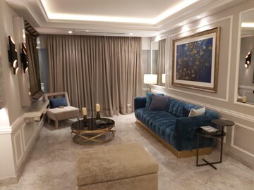 Living Room in 4 BHK Apartment at Lodha Bellissimo, Mahalaxmi – for Rent