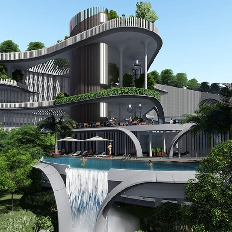 Balcony, raymond-ten-x-era 3 Bedroom 1350 Sq.Ft. Apartment In Pokhran Road No One Thane 8893904