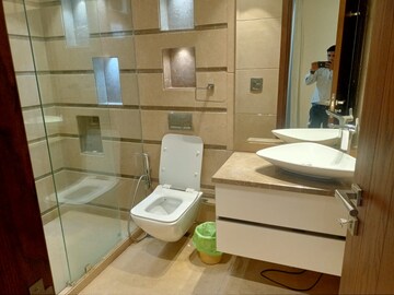 Bathroom in 3 BHK Apartment at Defence Colony – for Rent