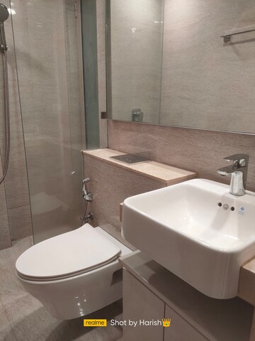 Bathroom in 1 BHK Apartment at Hiranandani Regent Hill, Powai – for Rent