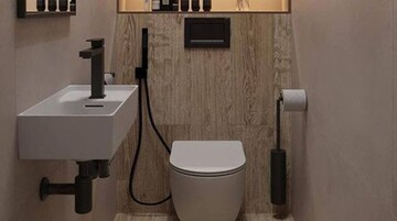 Bathroom in  Office Space at Silver Astra, Andheri East – for Rent