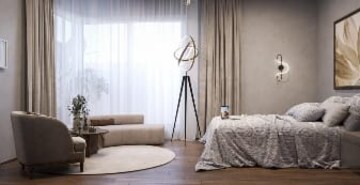 Master Bedroom in 3 BHK Apartment at Sobha Waterfront, Somajiguda – for Sale