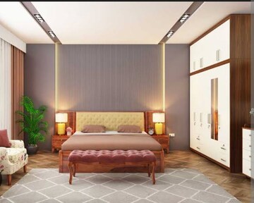 Bedroom in 3 BHK Apartment at Central Park Flower Valley Aqua Front Towers, Sohna Sector 33 – for Rent