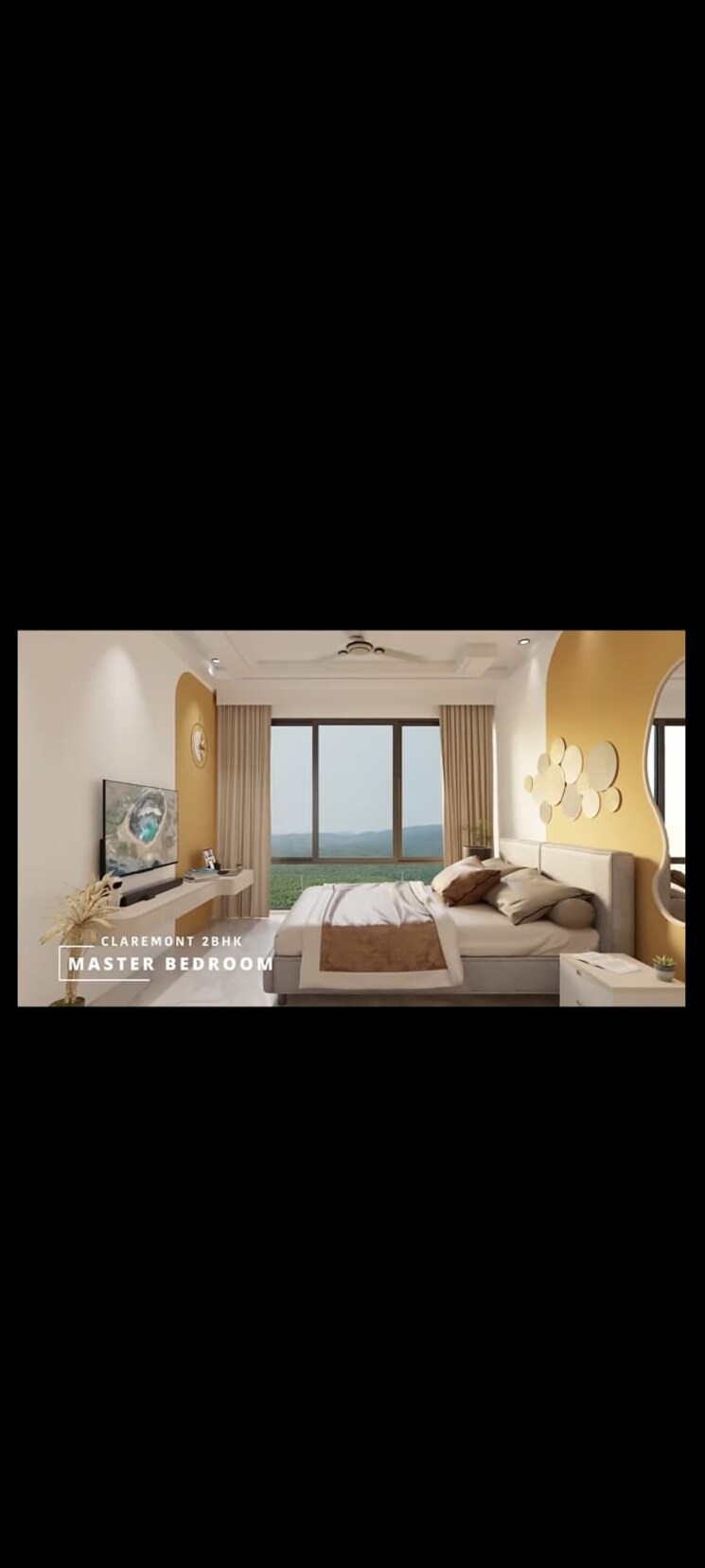 Bedroom, origin-claremont 2 Bedroom 880 Sq.Ft. Apartment In Goregaon East Mumbai 8894566