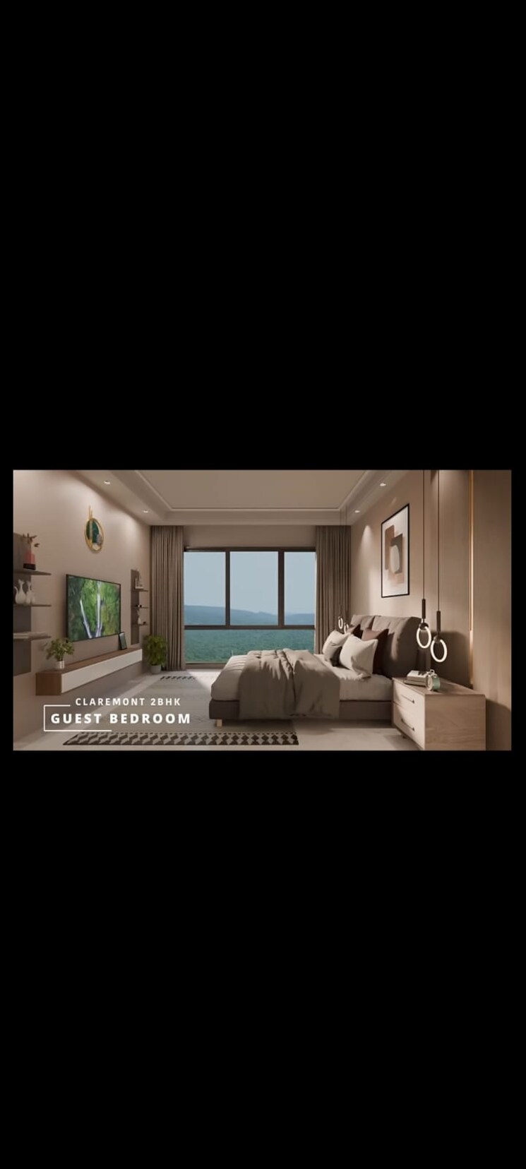 Bedroom, origin-claremont 2 Bedroom 880 Sq.Ft. Apartment In Goregaon East Mumbai 8894566