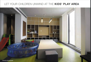 Living Room in 3.5 BHK Apartment at Godrej Summit, Surat Nagar – for Sale