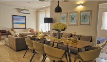 Living Room in 3.5 BHK Apartment at Godrej Summit, Surat Nagar – for Sale
