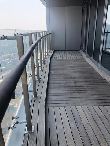 Balcony in 3 BHK Apartment at Lodha World Crest, Worli – for Rent