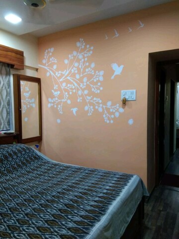 Bedroom in 2 BHK Apartment at Unnati Woods CHS, Kasarvadavali – for Rent