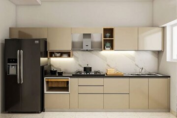 Kitchen in 3 BHK Apartment at Shalimar Bagh – for Rent