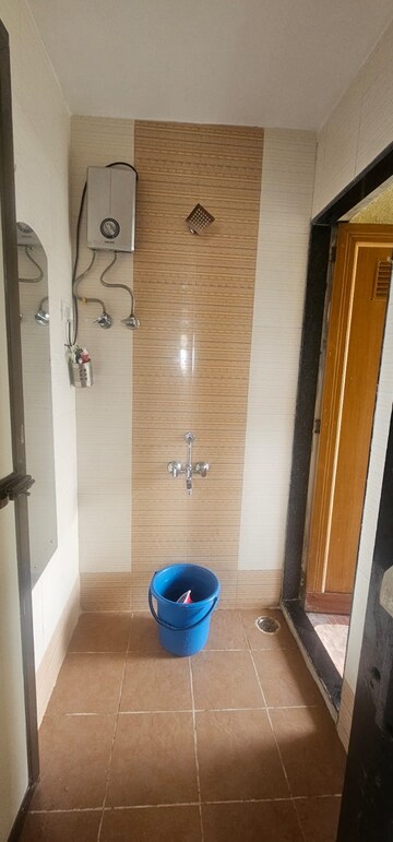 Bathroom in 1 BHK Apartment at Krishna Heights Ghansoli, Ghansoli – for Rent