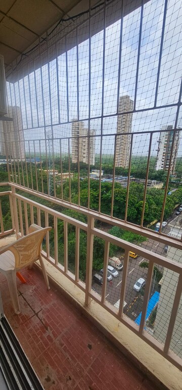 Balcony in 1 BHK Apartment at Krishna Heights Ghansoli, Ghansoli – for Rent