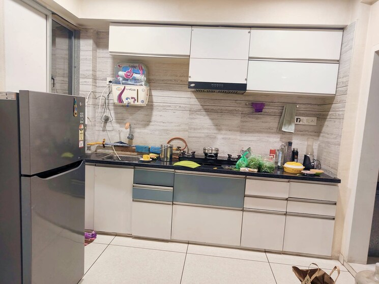 Kitchen, thaltej 3 Bedroom 1800 Sq.Ft. Apartment In Thaltej Ahmedabad 8894933