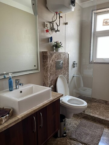 Bathroom in 2 BHK Apartment at Defence Colony – for Rent