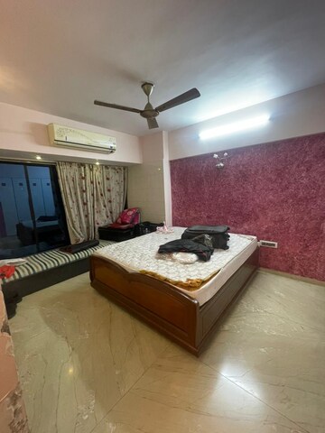 Living Room in 3 BHK Apartment at Sea Breeze Tower, Nerul – for Rent