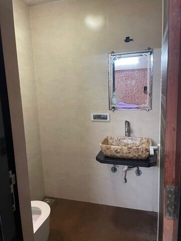 Bathroom in 3 BHK Apartment at Sea Breeze Tower, Nerul – for Rent