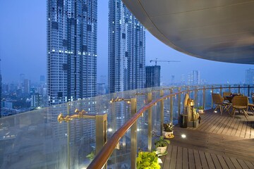 Swimming Pool in 4 BHK Apartment at Lodha World View, Worli – for Rent