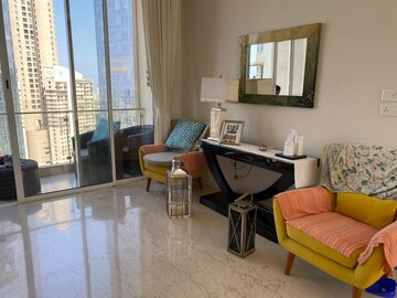 Living Room in 4 BHK Apartment at Runwals The Reserve, Worli – for Rent