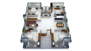 Floor Plan in 2 BHK Apartment at Vasai West – for Sale