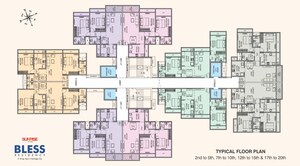 Floor Plan in 2 BHK Apartment at Vasai West – for Sale