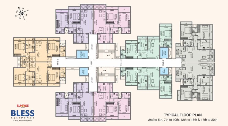 Floor Plan, vasai west 2 Bedroom 716 Sq.Ft. Apartment In Vasai West Palghar 8895417
