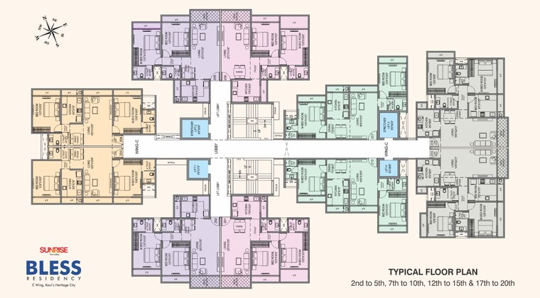 Floor Plan, vasai west 2 Bedroom 716 Sq.Ft. Apartment In Vasai West Palghar 8895417