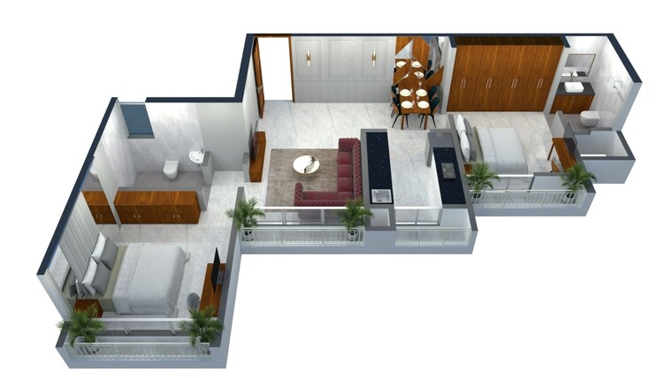 undefined, vasai west 2 Bedroom 716 Sq.Ft. Apartment In Vasai West Palghar 8895417