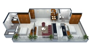 Furnished Amenities in 2 BHK Apartment at Vasai West – for Sale