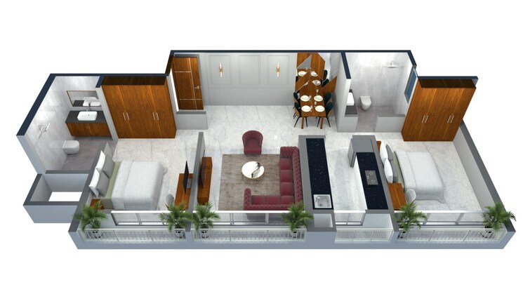 undefined, vasai west 2 Bedroom 716 Sq.Ft. Apartment In Vasai West Palghar 8895417