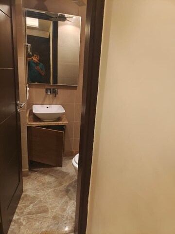 Bathroom in 3 BHK Apartment at Defence Colony – for Rent