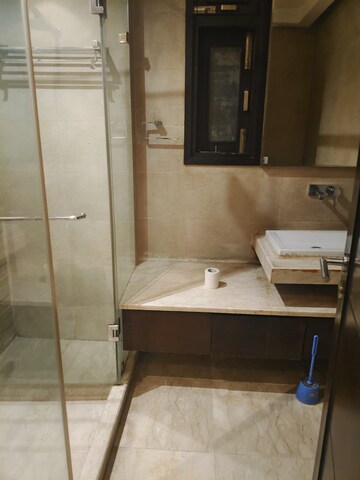 Bathroom in 3 BHK Apartment at Defence Colony – for Rent