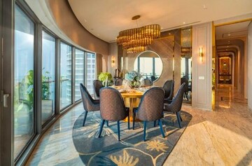 Living Room in 4 BHK Apartment at Lodha World View, Worli – for Rent
