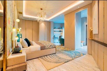 Living Room in 4 BHK Apartment at Lodha World View, Worli – for Rent