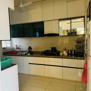 Kitchen in 3 BHK Apartment at Shree Sharnam Serenity, SamA-Savil Road – for Rent