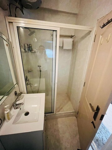 Bathroom in 3 BHK Builder Floor at DLF The Belvedere Park, Sector 24 – for Rent